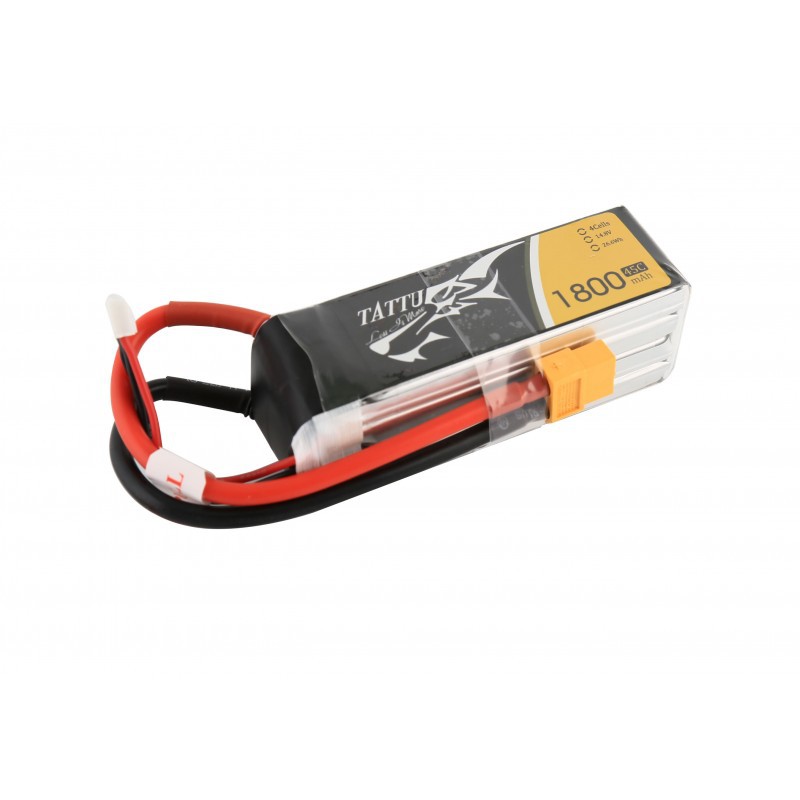 Tattu 1800mAh 45C 4S1P Lipo Battery Pack